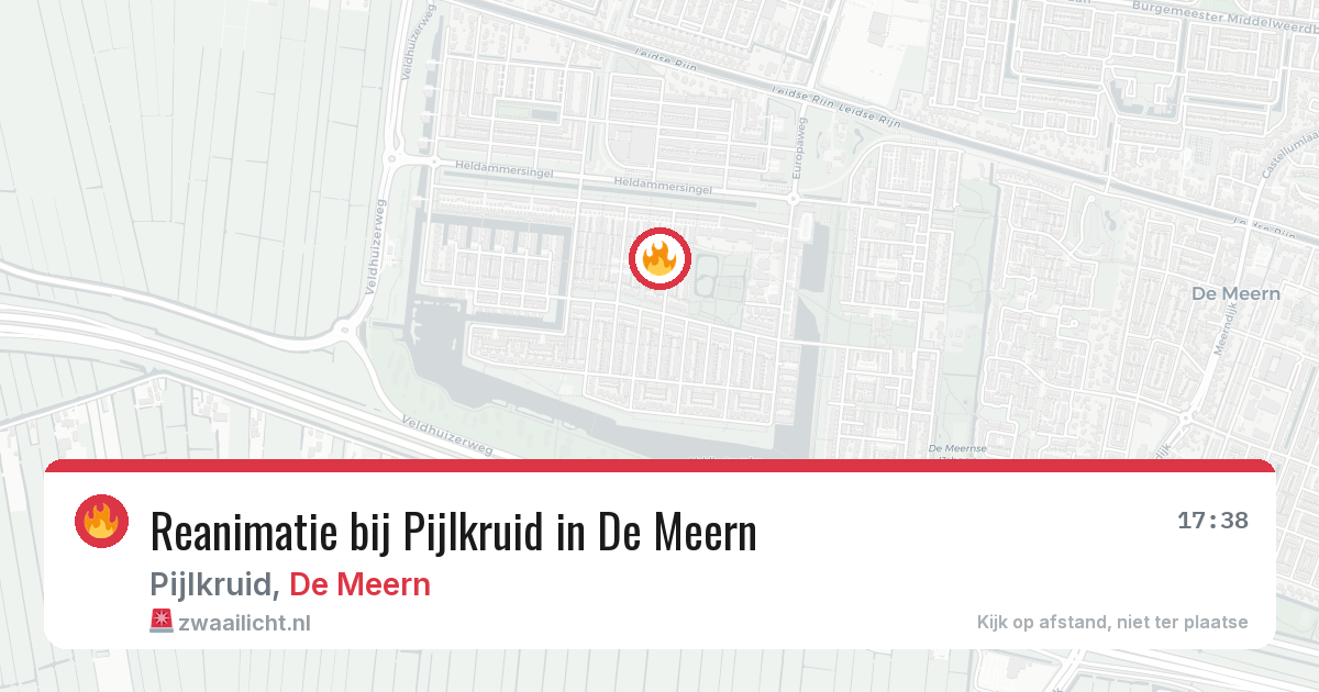 Reanimatie bij Pijlkruid in De Meern — 27 jun 2026