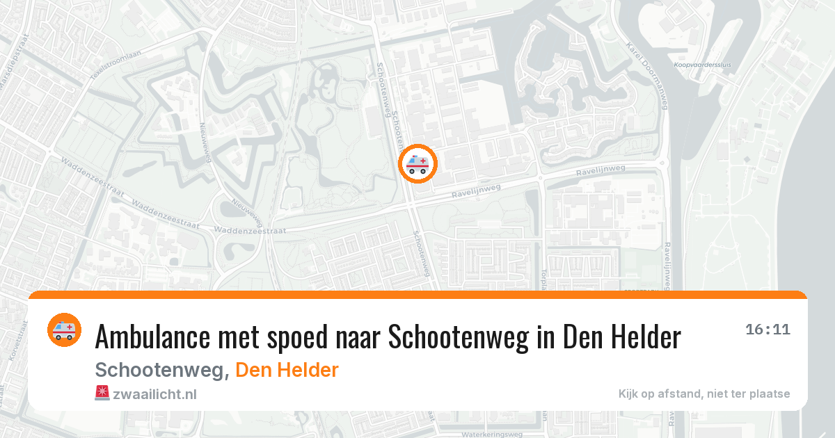 Ambulance met spoed naar Schootenweg in Den Helder — 23 jun 2026