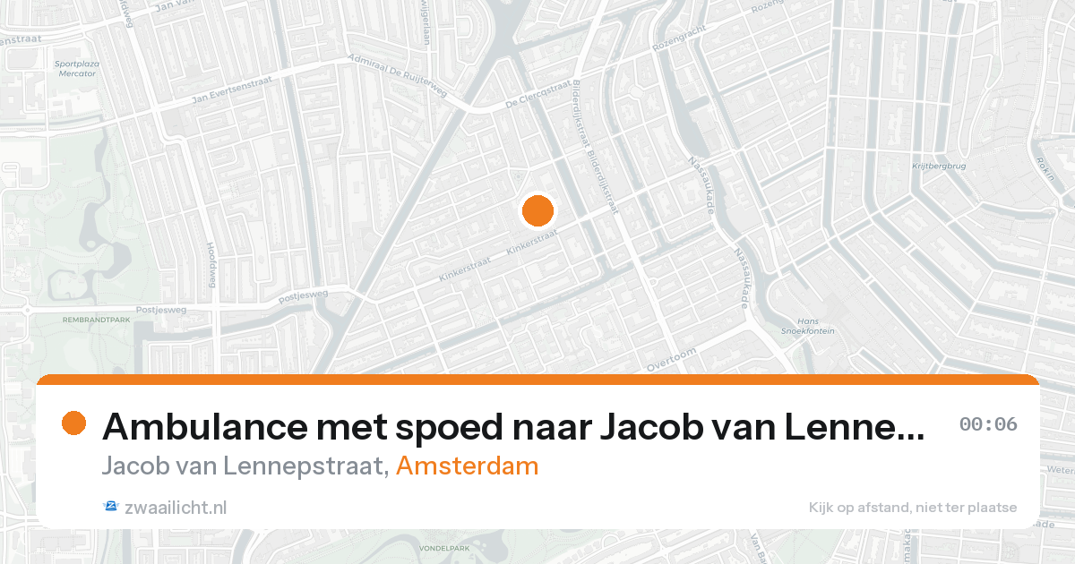 Ambulance met spoed naar Jacob van Lennepstraat in Amsterdam — 7 feb 2026