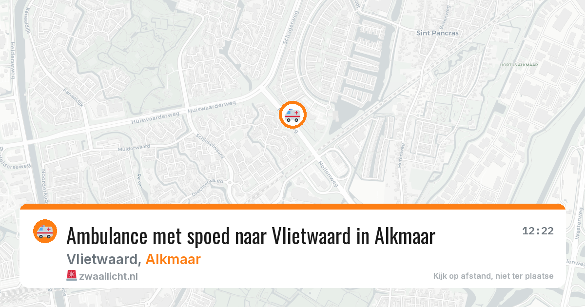 Ambulance met spoed naar Vlietwaard in Alkmaar — 9 feb 2026