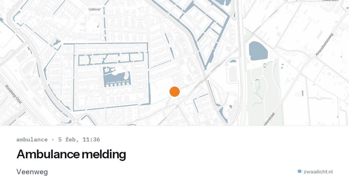 Ambulance melding — 5 feb 2026