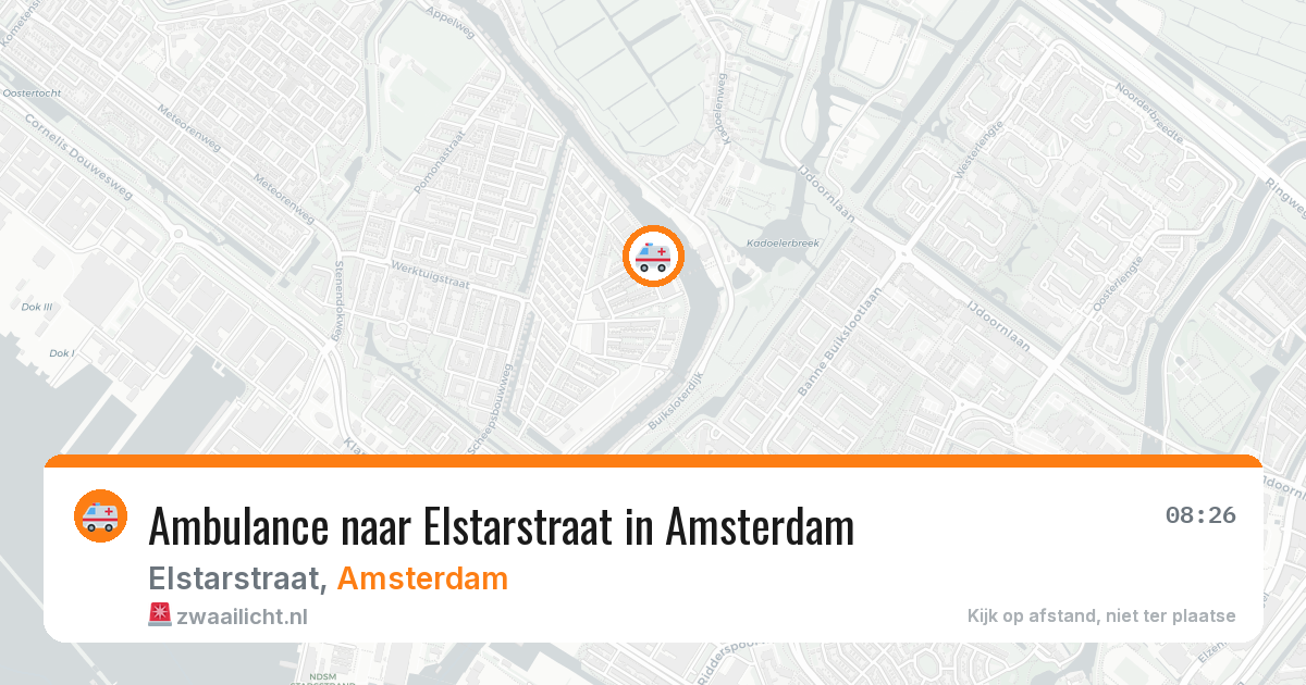 Ambulance naar Elstarstraat in Amsterdam — 28 jul 2026