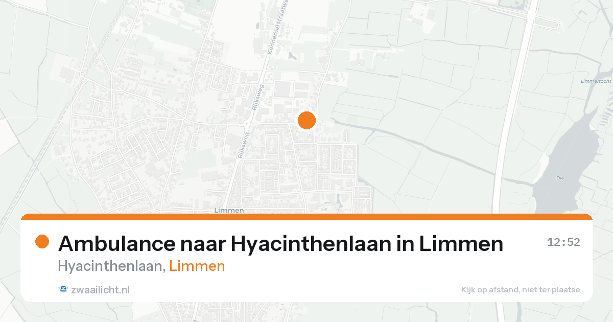 Ambulance naar Hyacinthenlaan in Limmen — 21 aug 2026