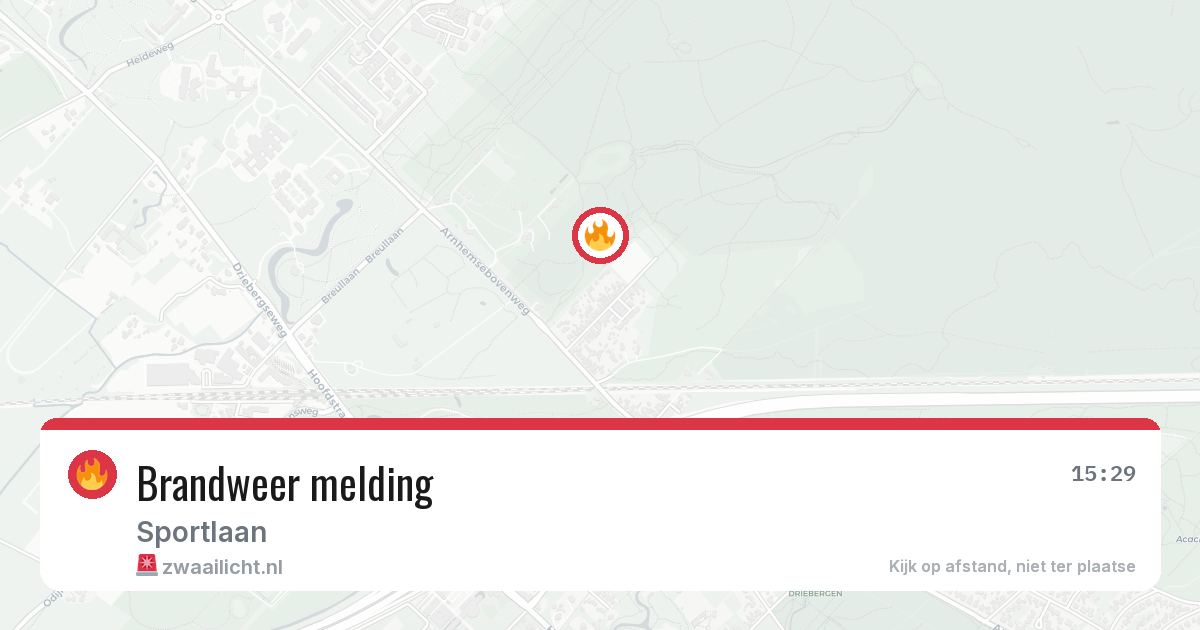 Brandweer melding — 30 mrt 2026