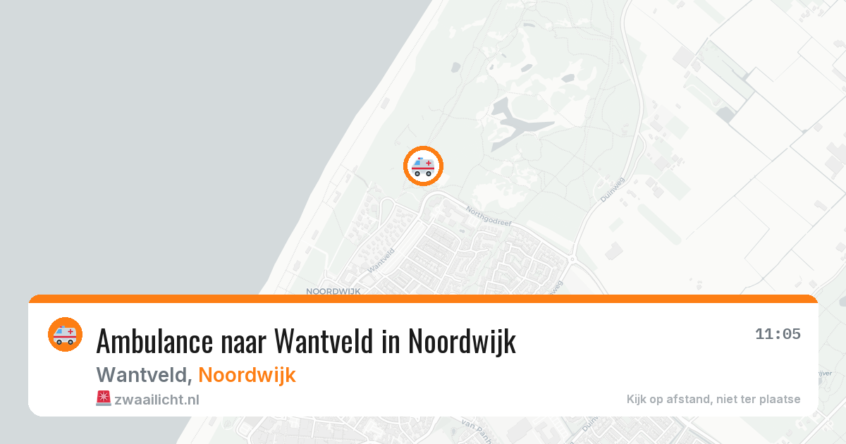 Ambulance naar Wantveld in Noordwijk — 19 jun 2026