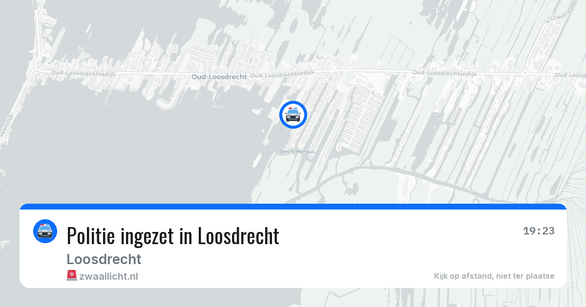 Politie ingezet in Loosdrecht — 22 jun 2026 | 🚨 Zwaailicht.nl