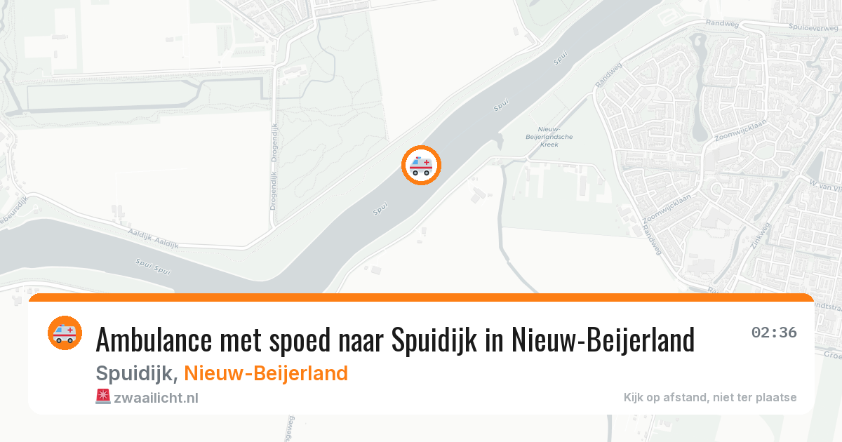 Ambulance met spoed naar Spuidijk in Nieuw-Beijerland — 6 feb 2026
