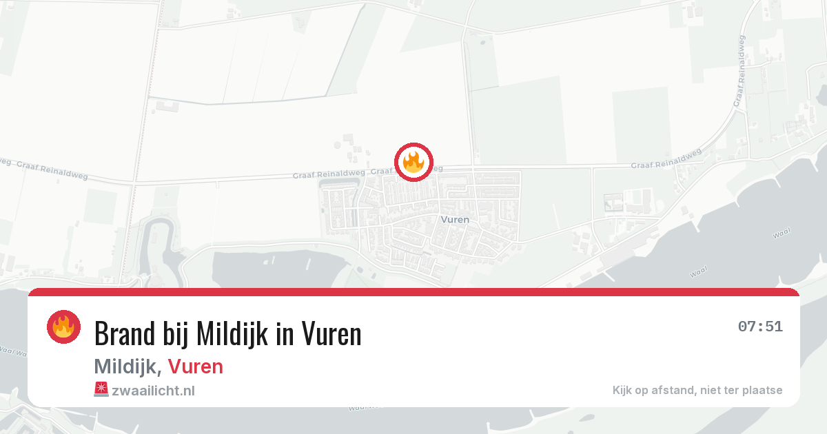 Brand bij Mildijk in Vuren — 28 jun 2026