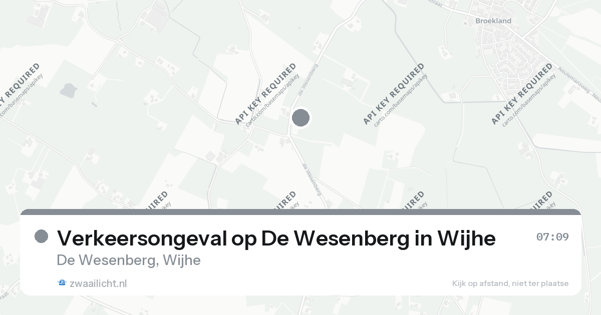 Verkeersongeval op De Wesenberg in Wijhe — 7 feb 2026