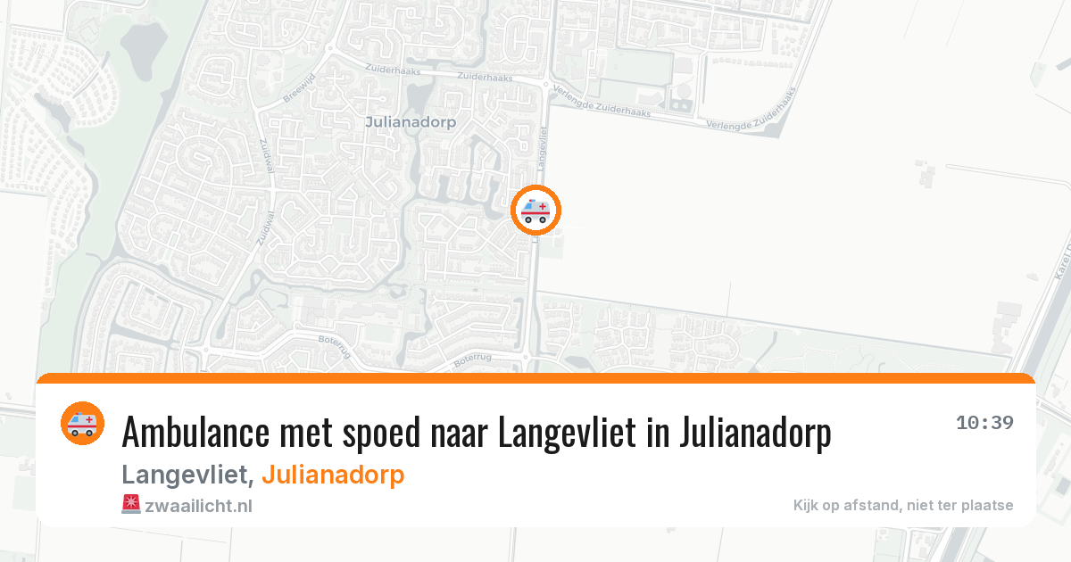 Ambulance met spoed naar Langevliet in Julianadorp — 24 mrt 2026
