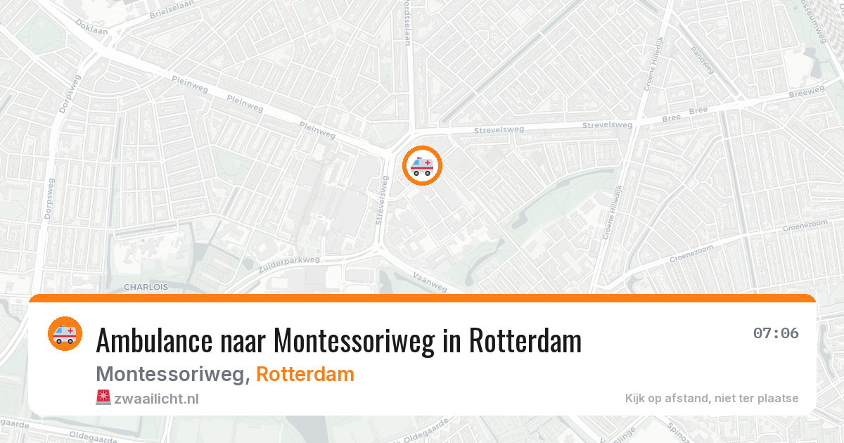 Ambulance naar Montessoriweg in Rotterdam — 29 jan 2026