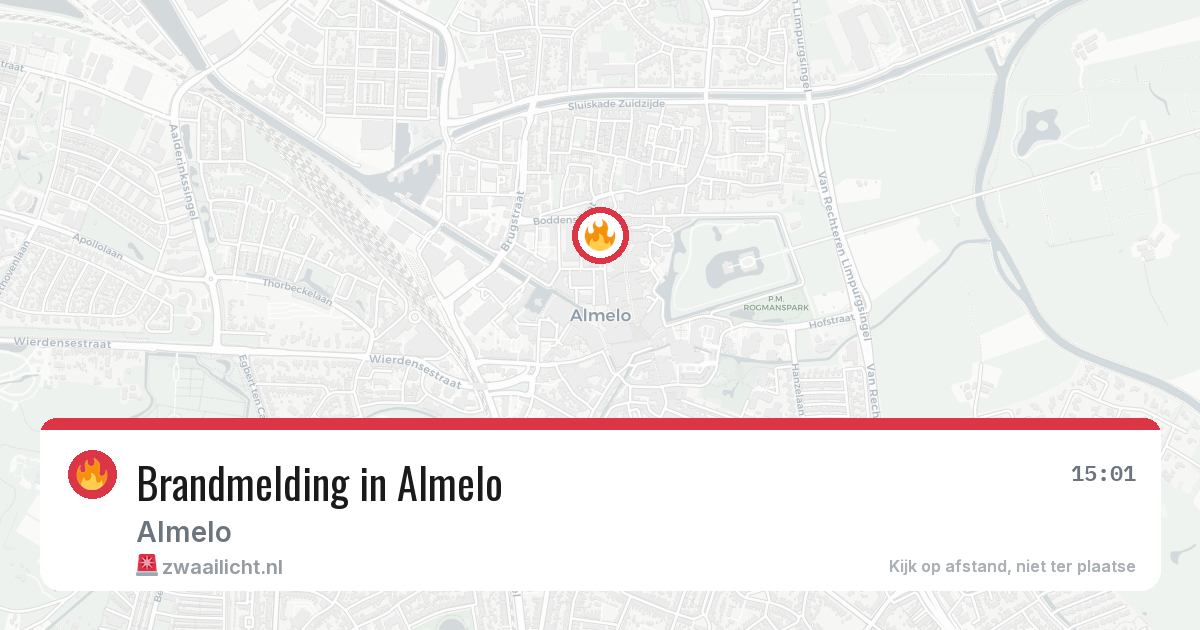 Brandmelding in Almelo — 11 mei 2026