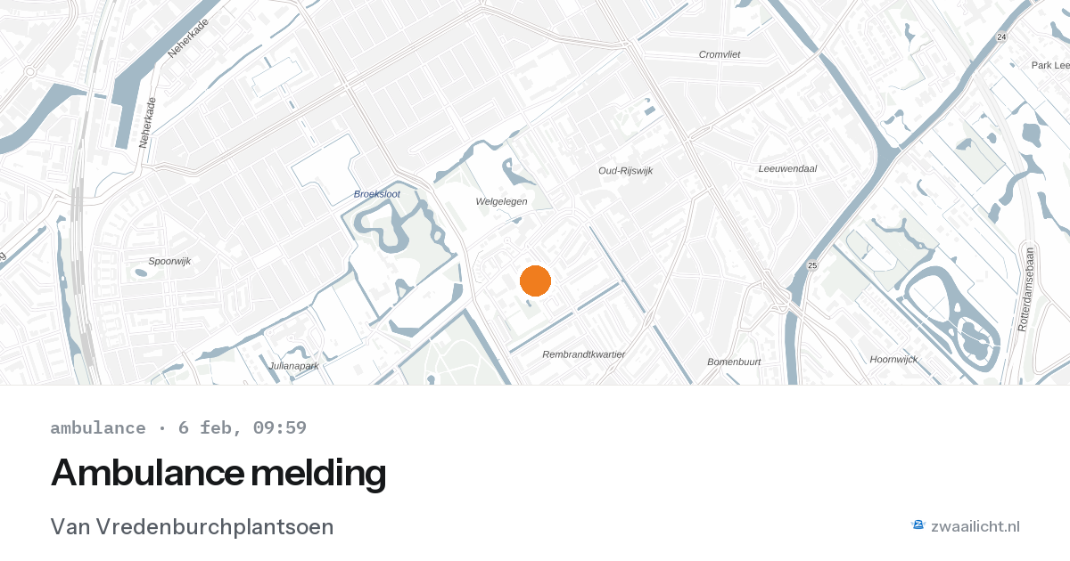 Ambulance melding — 6 feb 2026