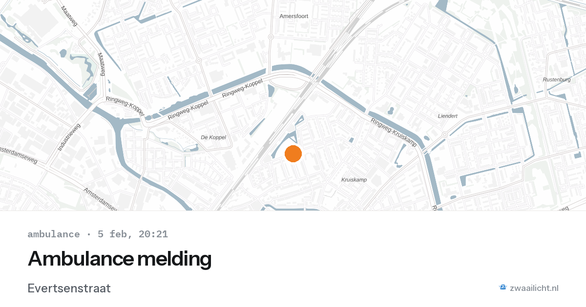 Ambulance melding — 5 feb 2026