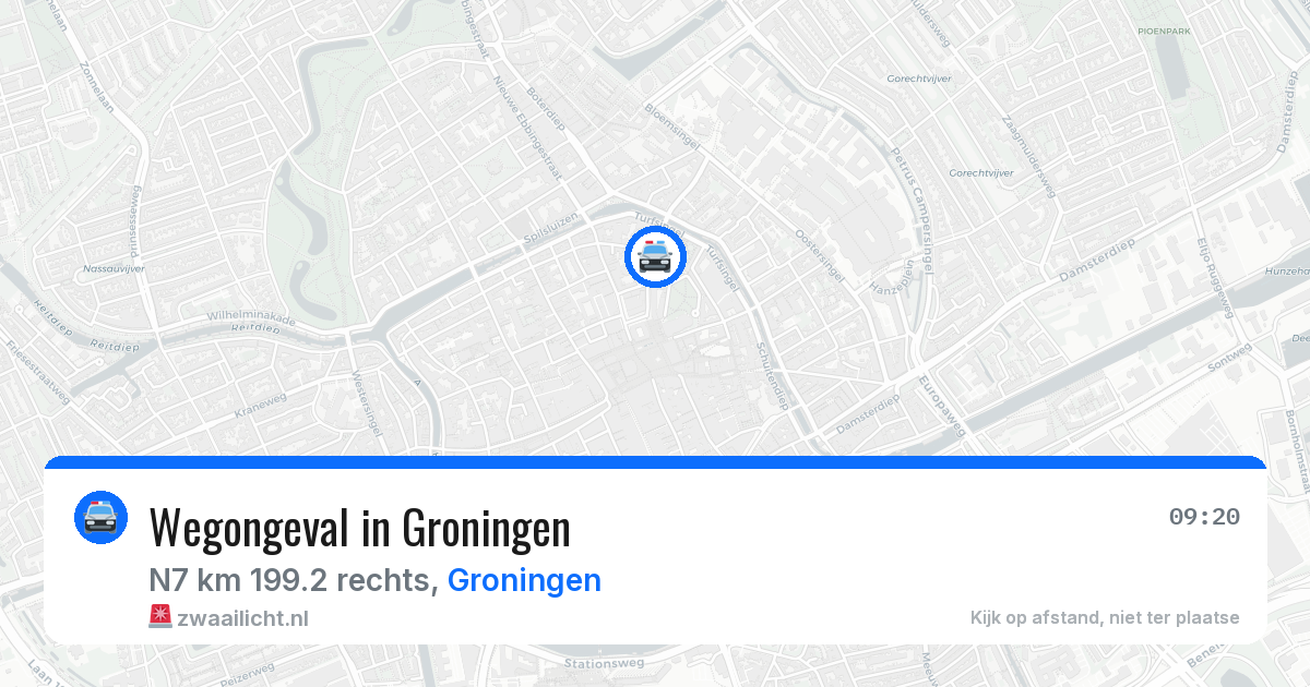 Wegongeval in Groningen — 3 jun 2026