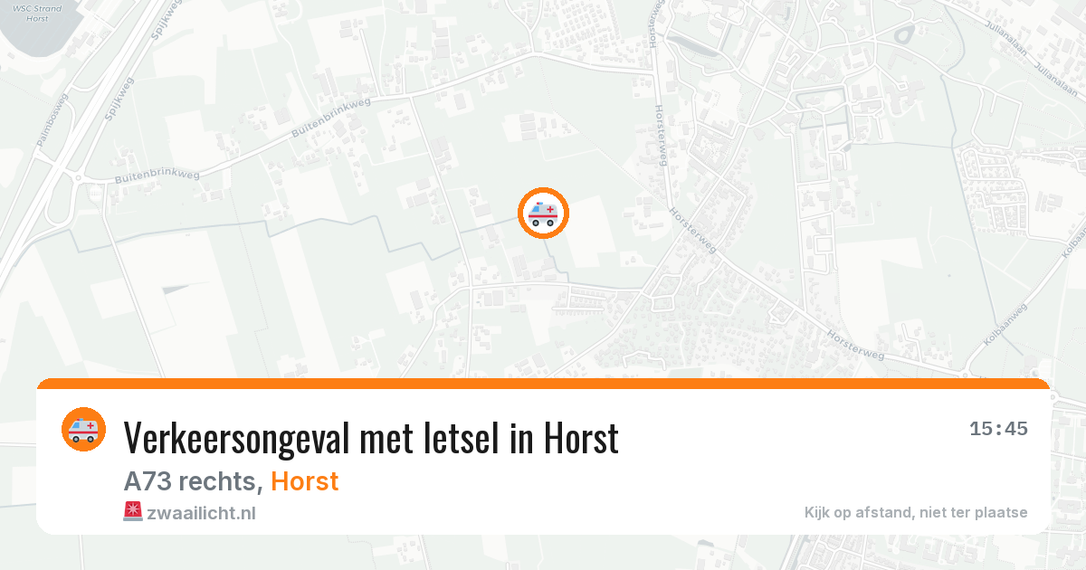 Verkeersongeval met letsel in Horst — 6 jun 2026