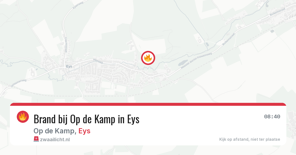Brand bij Op de Kamp in Eys — 4 jul 2026
