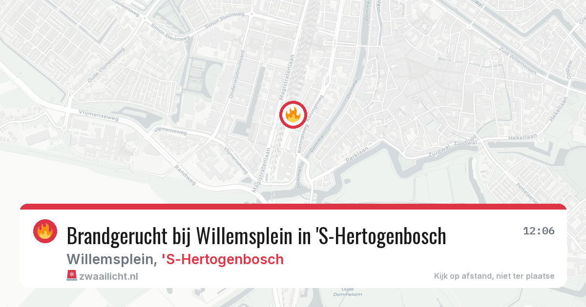 Brandgerucht bij Willemsplein in 'S-Hertogenbosch — 26 mei 2026