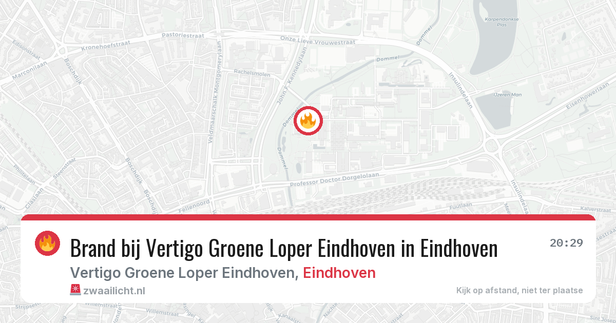 Brand bij Vertigo Groene Loper Eindhoven in Eindhoven — 12 feb 2026