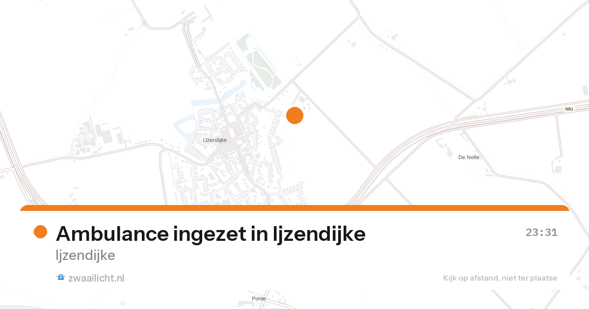Ambulance ingezet in Ijzendijke — 26 aug 2026