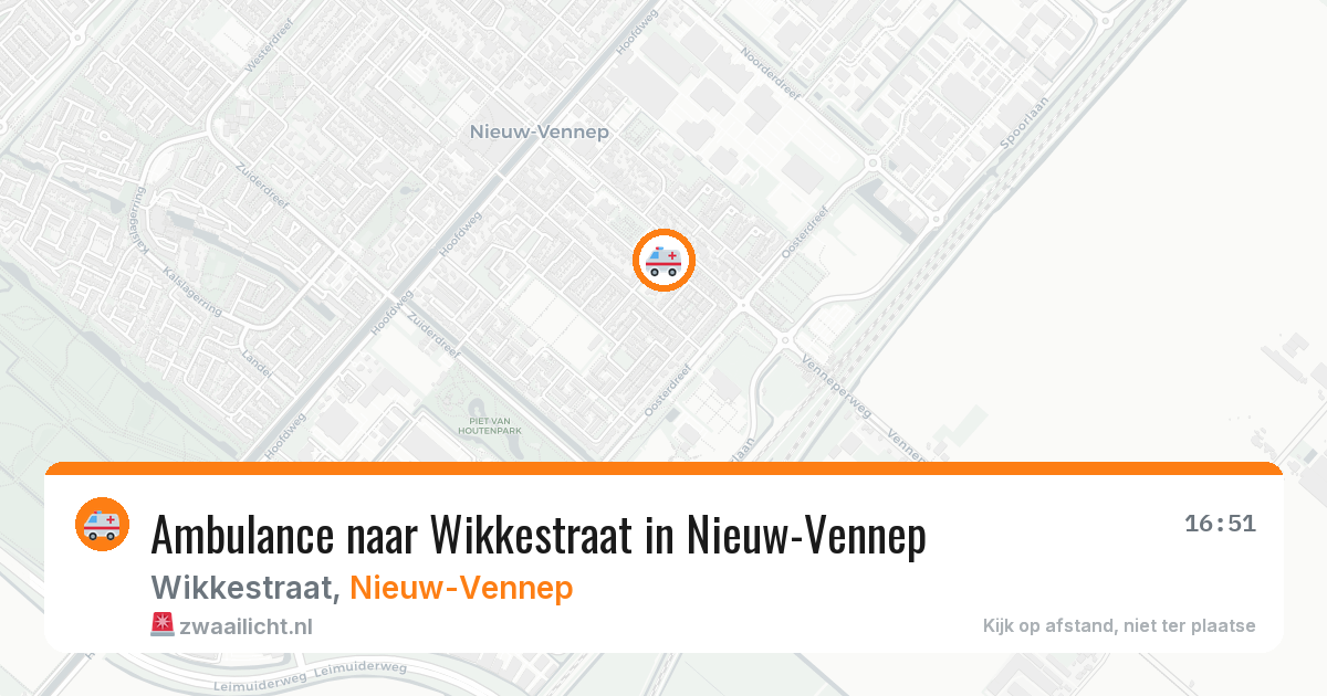 Ambulance naar Wikkestraat in Nieuw-Vennep — 12 apr 2026