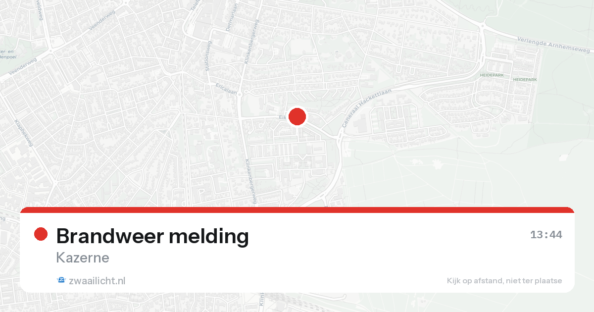 Brandweer melding — 6 jun 2026