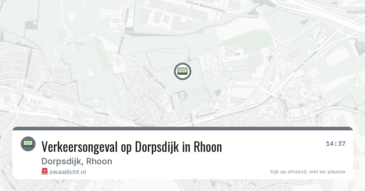 Verkeersongeval op Dorpsdijk in Rhoon — 8 feb 2026