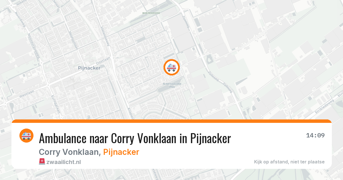 Ambulance naar Corry Vonklaan in Pijnacker — 6 jul 2026