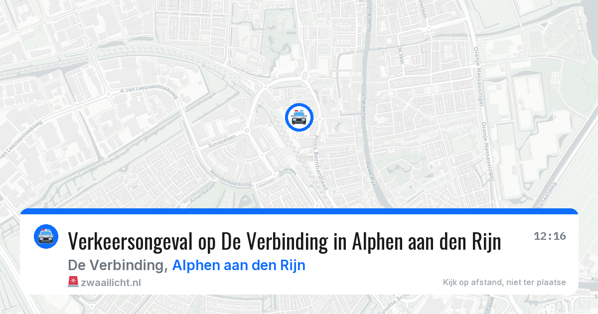 Verkeersongeval op De Verbinding in Alphen aan den Rijn — 22 jun 2026