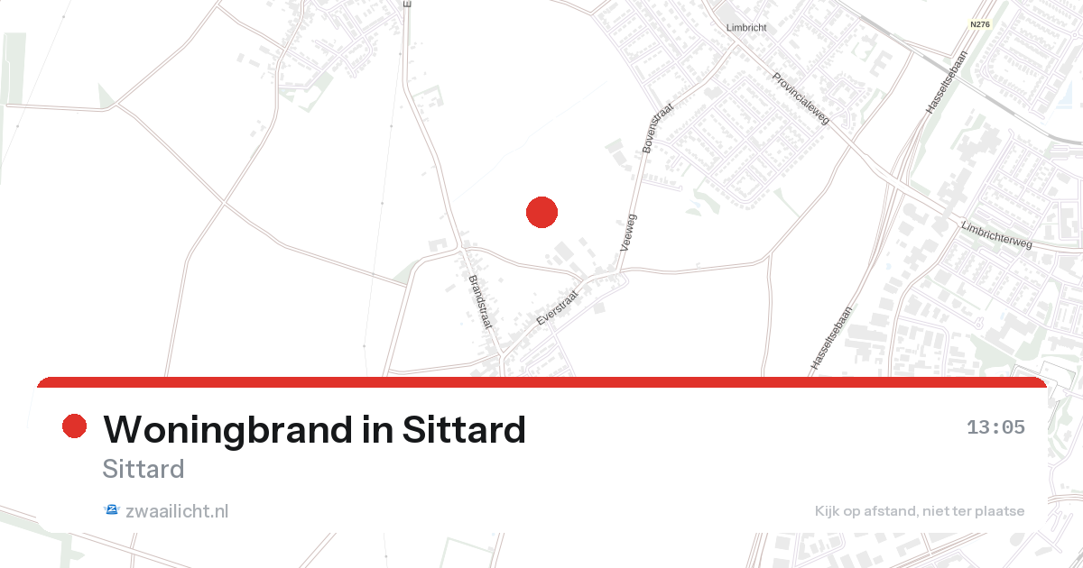Woningbrand in Sittard — 26 aug 2026