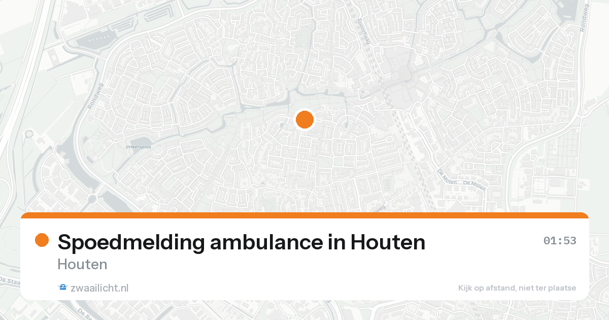 Spoedmelding ambulance in Houten — 8 feb 2026
