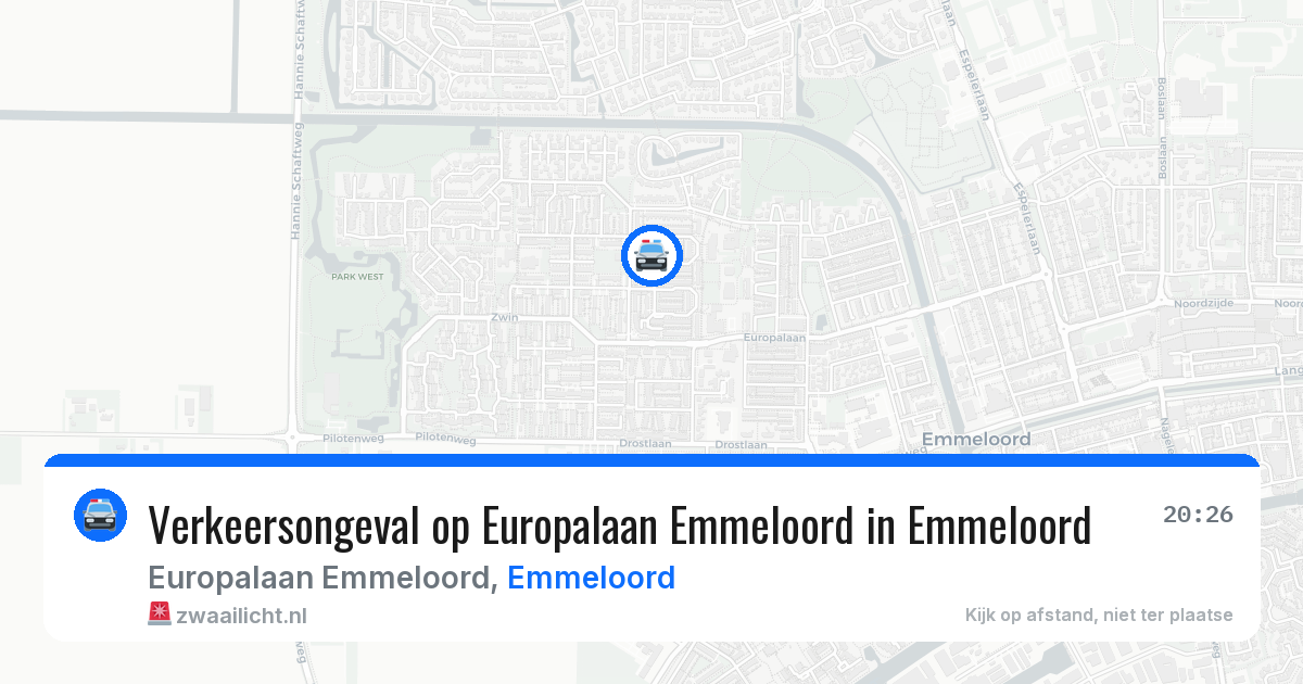 Verkeersongeval op Europalaan Emmeloord in Emmeloord — 28 mrt 2026