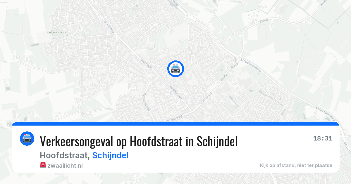 Verkeersongeval op Hoofdstraat in Schijndel — 12 feb 2026