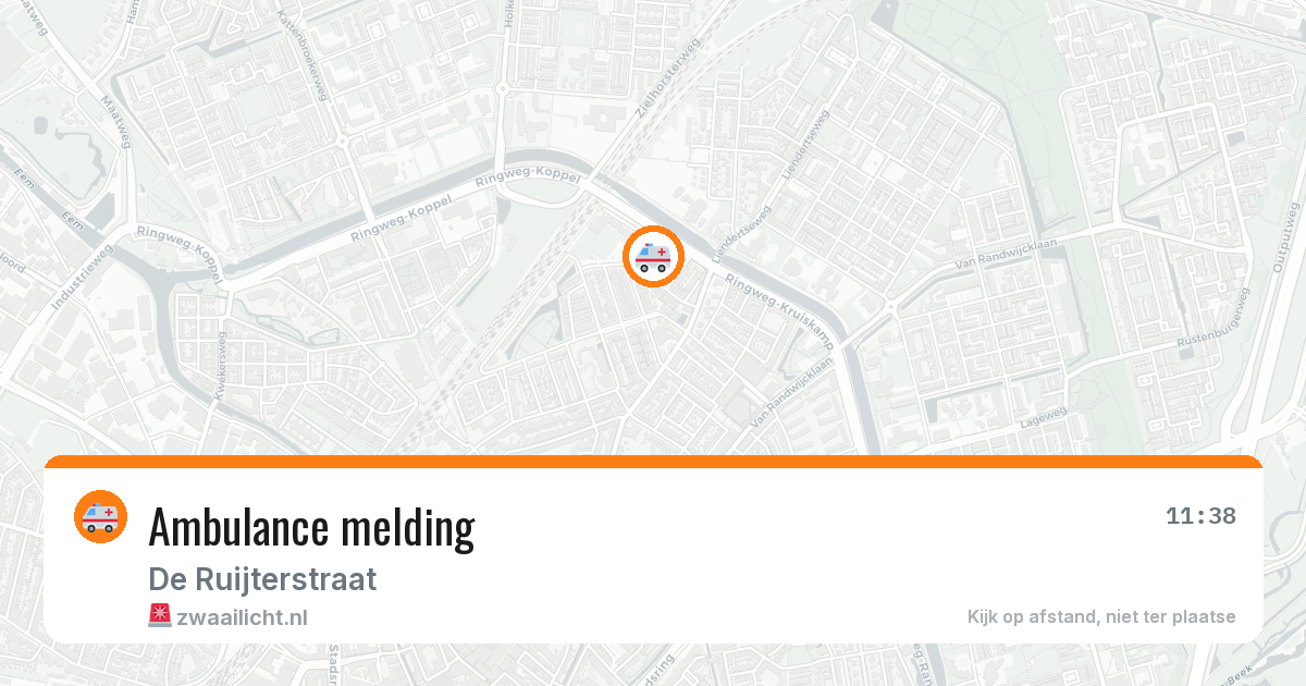 Ambulance melding — 6 aug 2026