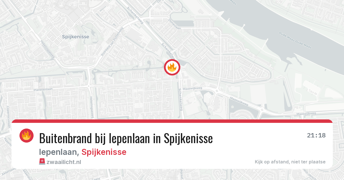 Buitenbrand bij Iepenlaan in Spijkenisse — 27 jul 2026