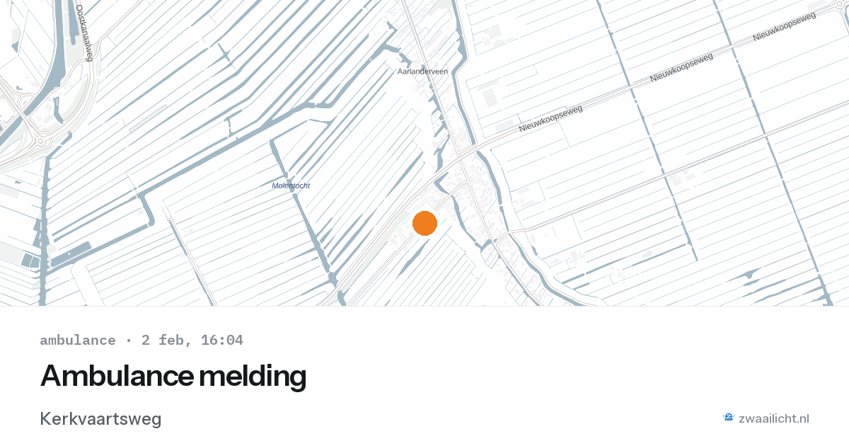 Ambulance melding — 2 feb 2026
