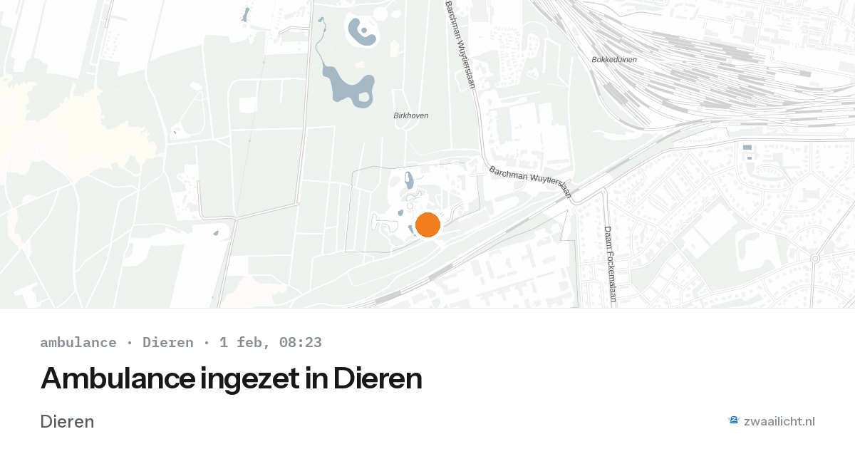 Ambulance ingezet in Dieren — 1 feb 2026
