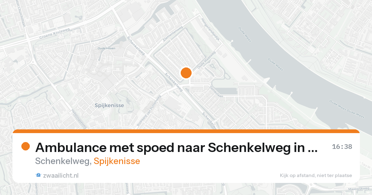 Ambulance met spoed naar Schenkelweg in Spijkenisse — 21 aug 2026