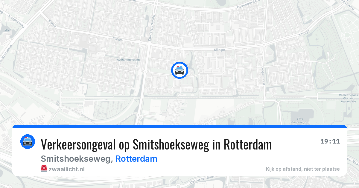 Verkeersongeval op Smitshoekseweg in Rotterdam — 12 apr 2026