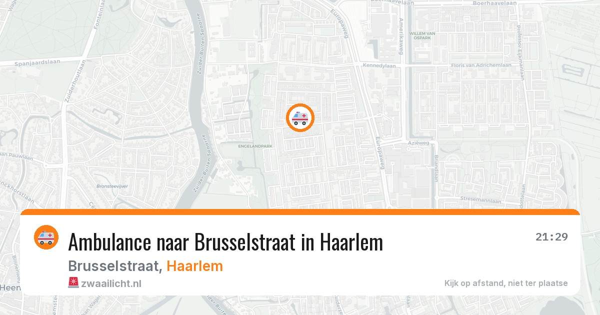 Ambulance naar Brusselstraat in Haarlem — 22 jun 2026