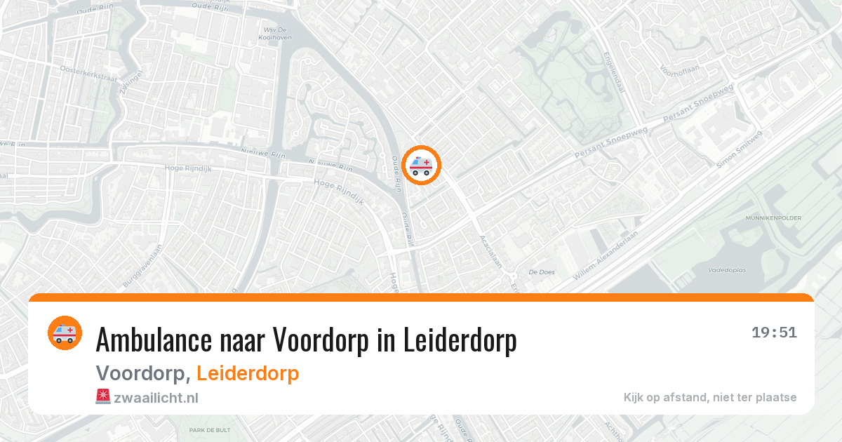 Ambulance naar Voordorp in Leiderdorp — 12 aug 2026