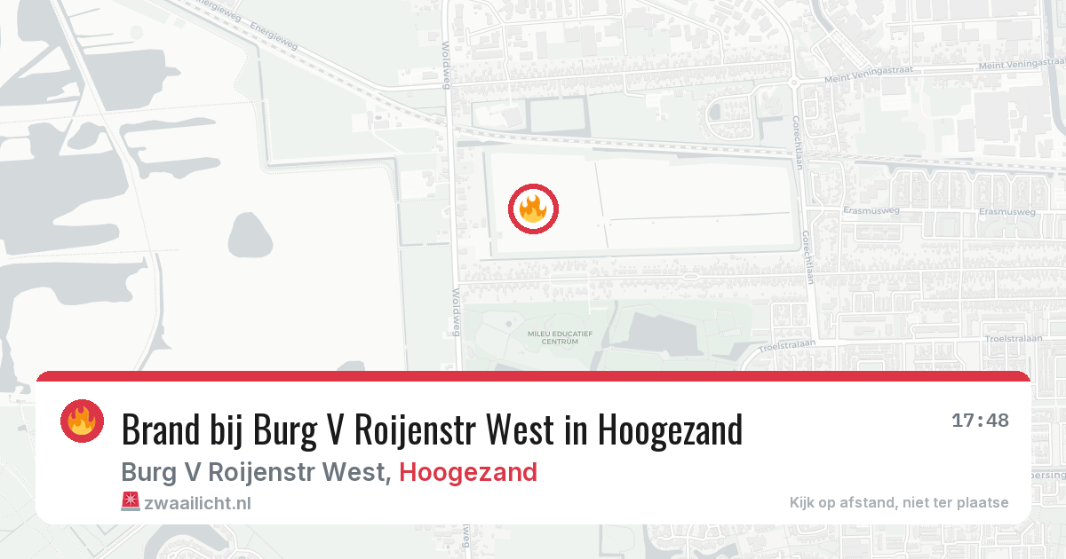 Brand bij Burg V Roijenstr West in Hoogezand — 9 feb 2026