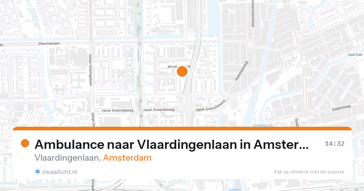 Ambulance naar Vlaardingenlaan in Amsterdam — 27 aug 2026