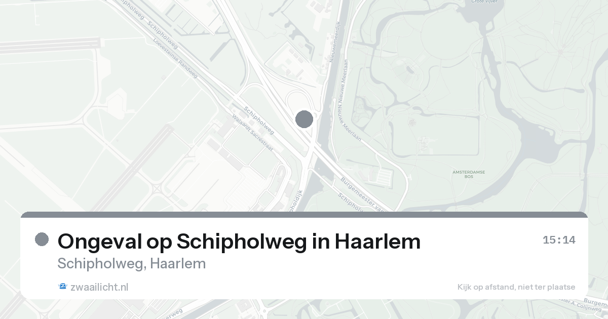 Ongeval op Schipholweg in Haarlem — 31 jan 2026
