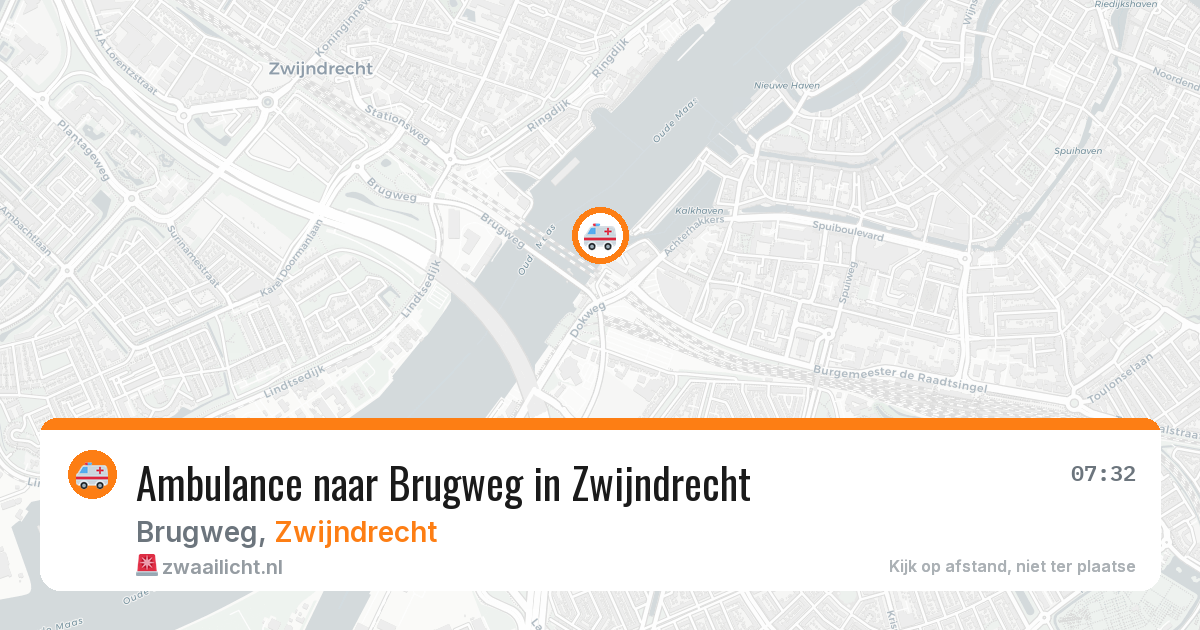 Ambulance naar Brugweg in Zwijndrecht — 28 apr 2026