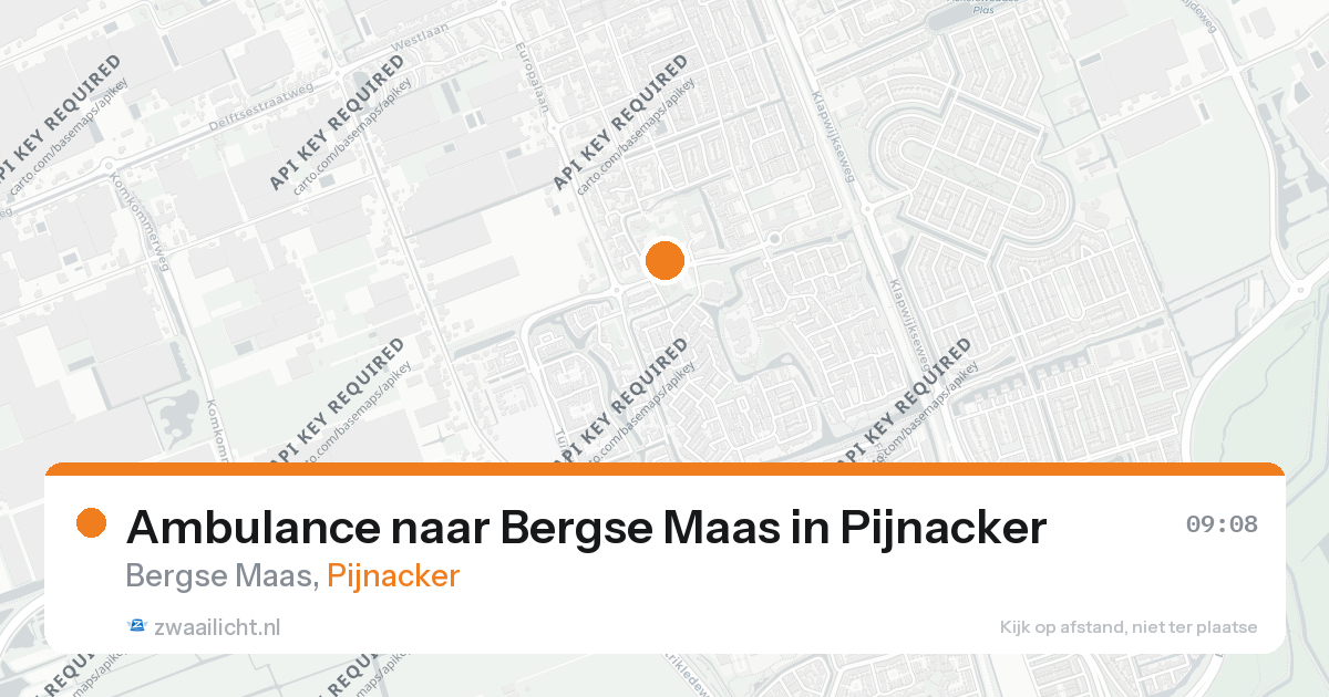 Ambulance naar Bergse Maas in Pijnacker — 26 aug 2026