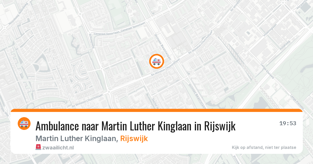 Ambulance naar Martin Luther Kinglaan in Rijswijk — 8 mrt 2026
