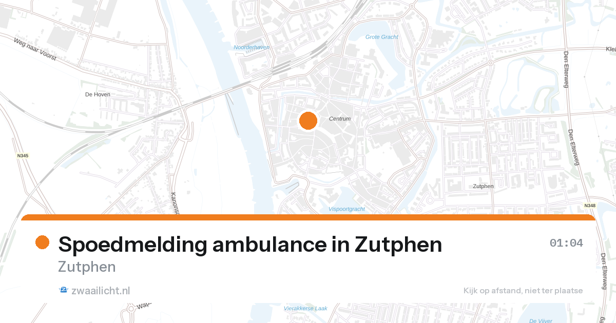 Spoedmelding ambulance in Zutphen — 1 feb 2026