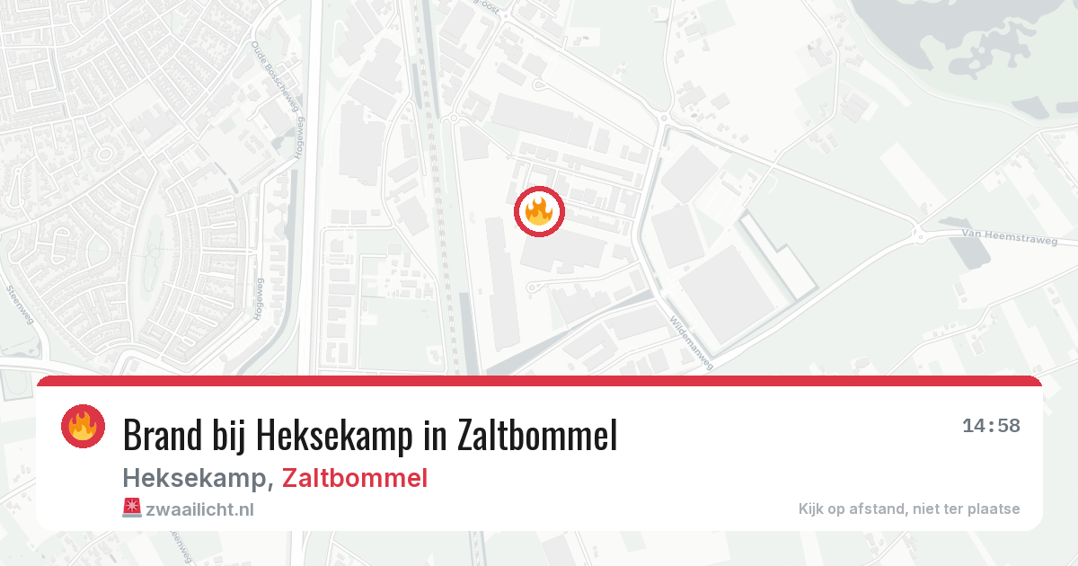 Brand bij Heksekamp in Zaltbommel — 23 mei 2026