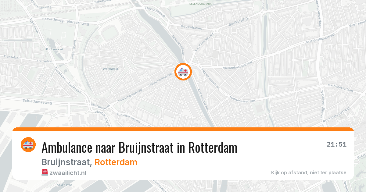 Ambulance naar Bruijnstraat in Rotterdam — 27 mei 2026